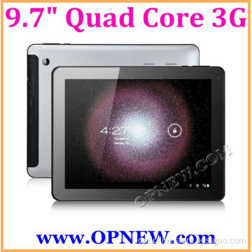 HOT 9.7 INCH 3G Tablet PC WCDMA Mobile Phone Call build-in 3G Android 4.2 IPS XGA Screen Bluetooth Luxury Metal OPNEW 1024*768